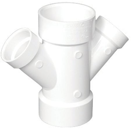 Charlotte Pipe And Foundry Charlotte Pipe Schedule 40 3 in. Hub X 3 in. D Hub PVC Reducing Wye 1 pk PVC006121000